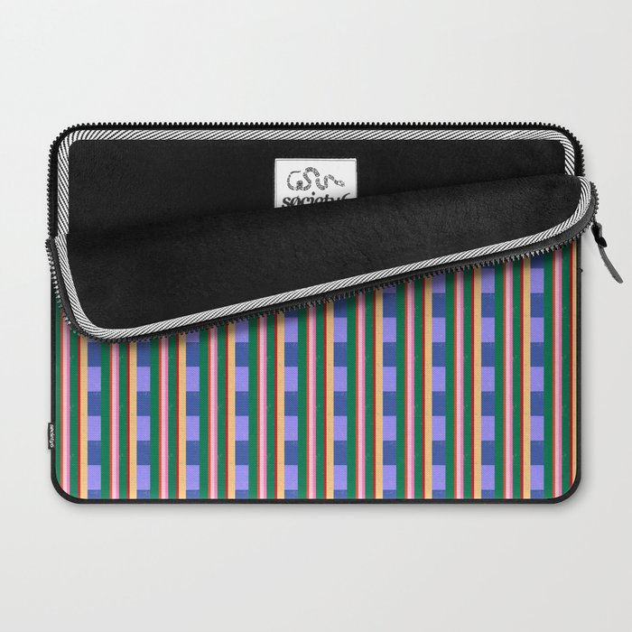 Woven Color Block Stripes Laptop Sleeve Gallery Image 2