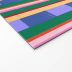 Woven Color Block Stripes Welcome Mat Gallery Image 2