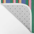 Woven Color Block Stripes Bath Mat Gallery Image 2