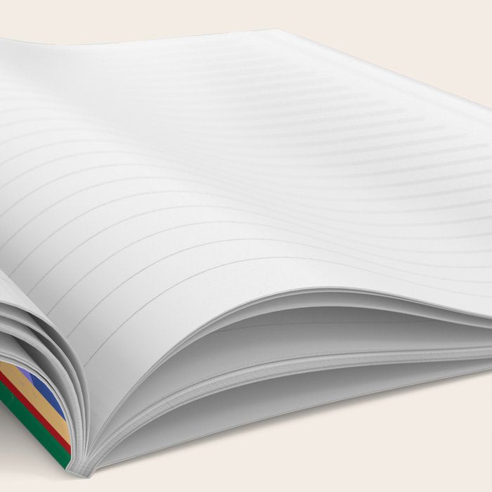 Woven Color Block Stripes Notebook Gallery Image 2