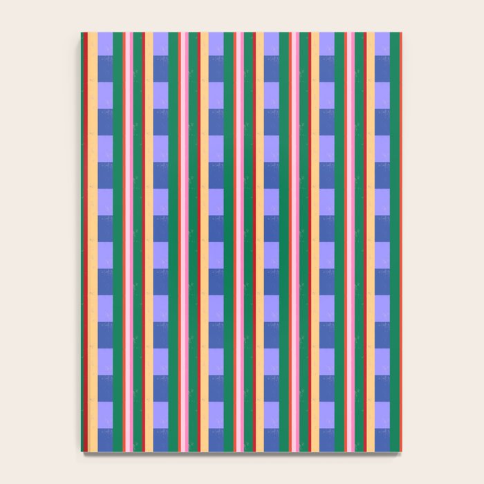 Woven Color Block Stripes Notebook Gallery Image 4