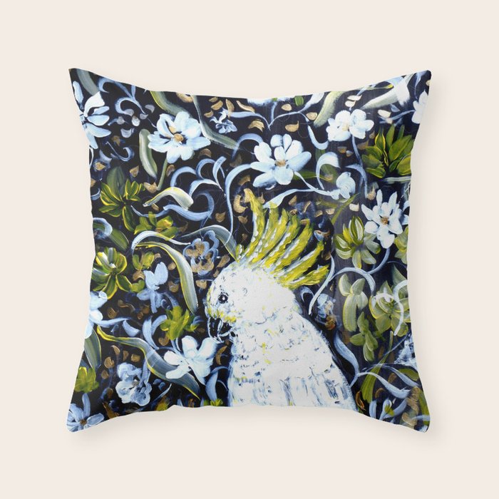 Australia cocktoo  Throw Pillow Gallery Image 6