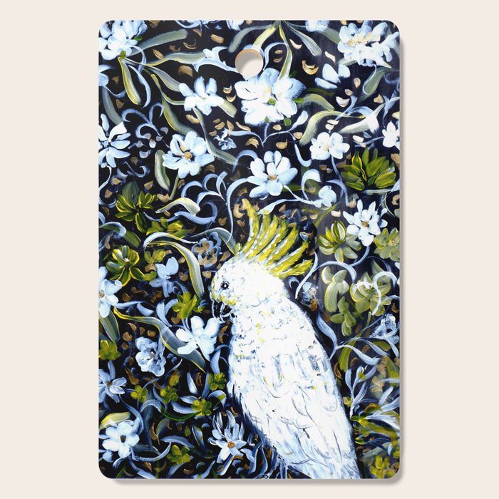 Australia cocktoo  Cutting Board Gallery Image 1