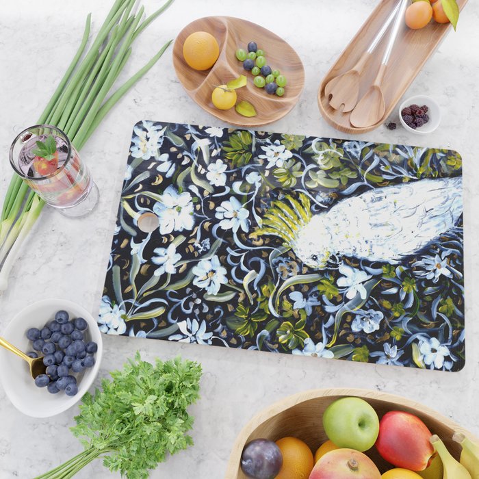 Australia cocktoo  Cutting Board Gallery Image 2
