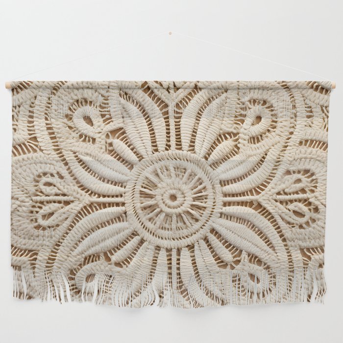 Boho Chic Macrame Mandala Wall Hanging Gallery Image 1