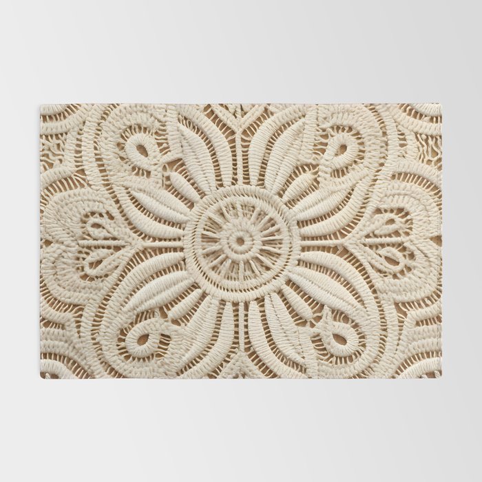 Boho Chic Macrame Mandala Rug Gallery Image 2