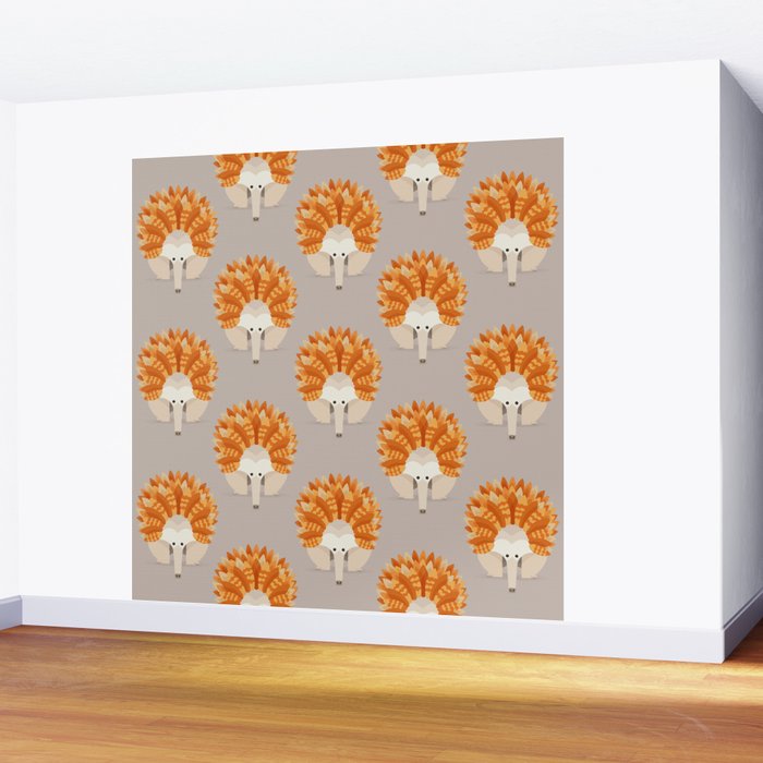 Whimsical Echidna Wall Mural Gallery Image 2