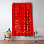 Nativo Red Window Curtain Gallery Image 5