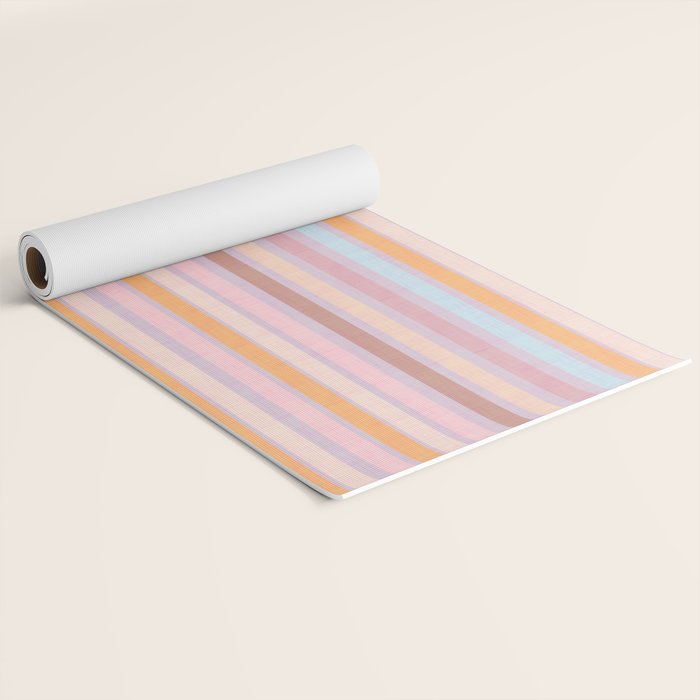Pastello Stripes Yoga Mat Gallery Image 2