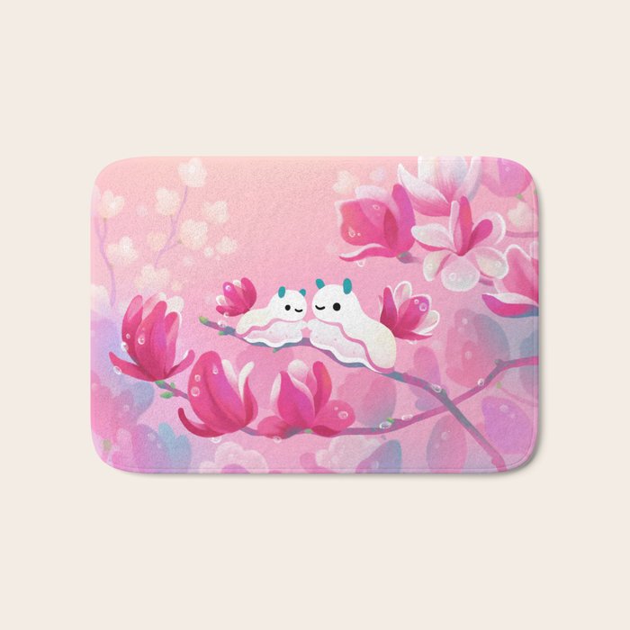 Magnolia sea slug Bath Mat Gallery Image 1