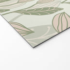 Abstract Organic Flowers in Sage Green, Blush Pink and Cream Welcome Mat Gallery Image 2