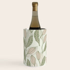 Abstract Organic Flowers in Sage Green, Blush Pink and Cream Wine Chiller Gallery Image 3