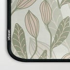 Abstract Organic Flowers in Sage Green, Blush Pink and Cream Laptop Sleeve Gallery Image 3