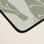 Abstract Organic Flowers in Sage Green, Blush Pink and Cream Desk Mat Gallery Image 4