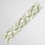 Abstract Organic Flowers in Sage Green, Blush Pink and Cream Table Runner Gallery Image 3