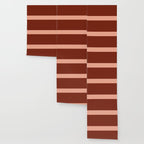 Rich Maroon Rust and Pale Salmon Color Block Wallpaper Gallery Image 3