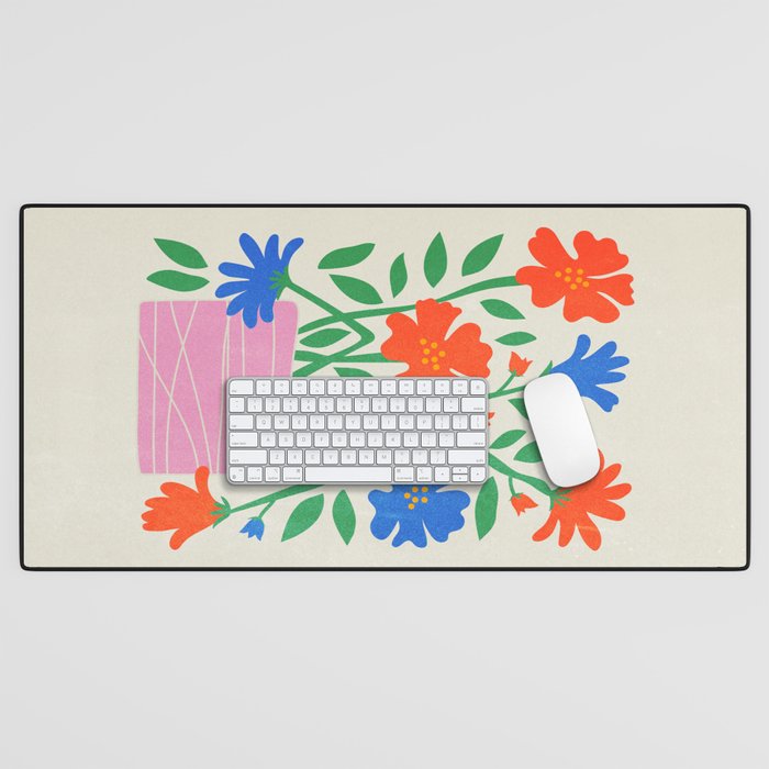 Flower Market 01: London Desk Mat Gallery Image 1