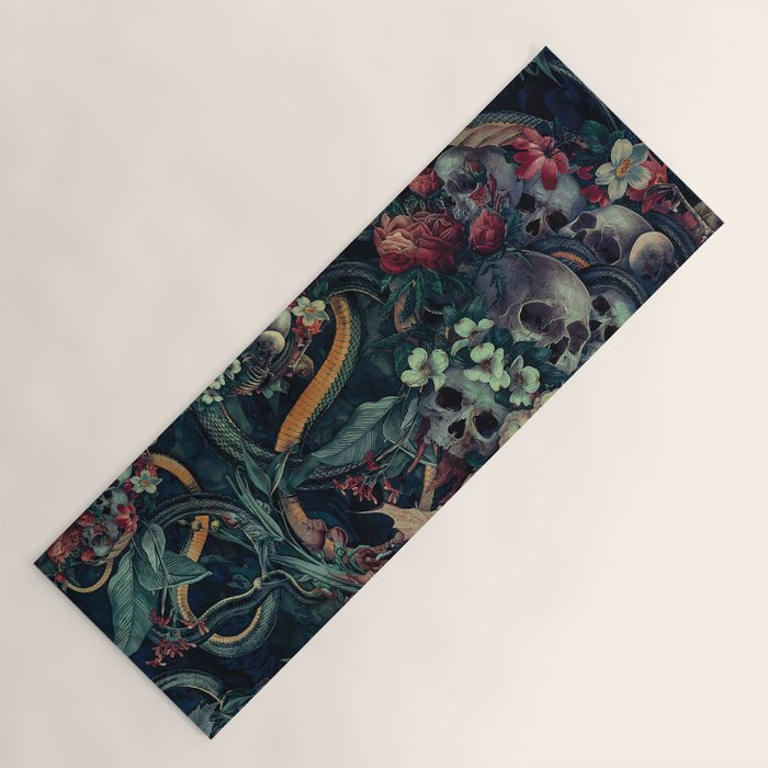 Skulls and Snakes Yoga Mat Gallery Image 1