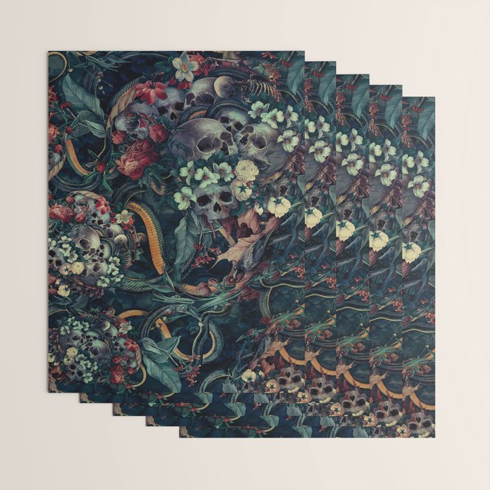 Skulls and Snakes Wrapping Paper Gallery Image 3