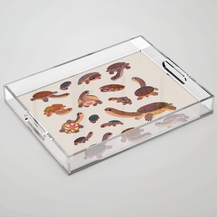Snake-necked turtle Acrylic Tray Gallery Image 1