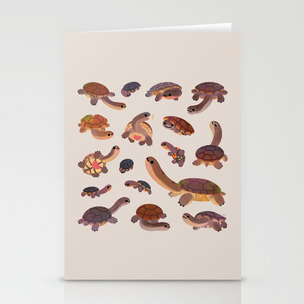 Snake-necked turtle Stationery Card Gallery Image 1