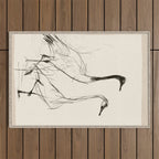 Two Geese - Minimalist Drawing Outdoor Rug Gallery Image 1