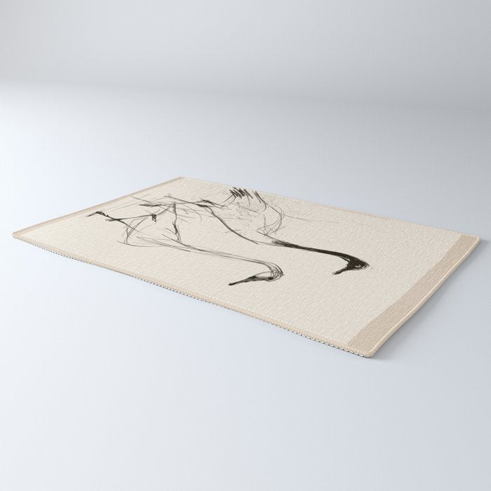 Two Geese - Minimalist Drawing Rug Gallery Image 3