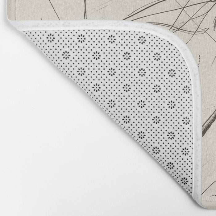 Two Geese - Minimalist Drawing Bath Mat Gallery Image 2
