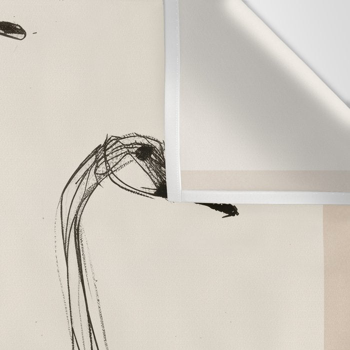 Two Geese - Minimalist Drawing Wall Tapestry Gallery Image 3