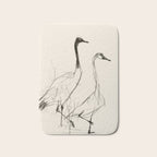 Two Geese - Minimalist Drawing Bath Mat Gallery Image 1