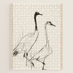 Two Geese - Minimalist Drawing Jigsaw Puzzle Gallery Image 1