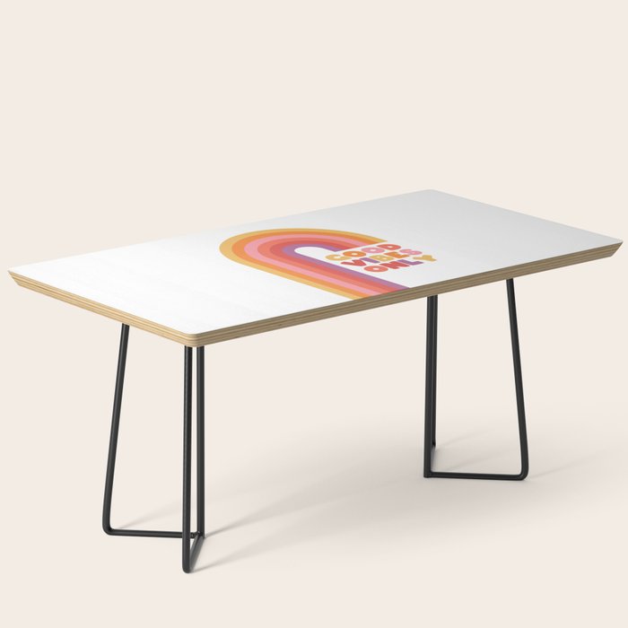 Good Vibes Only Rainbow Coffee Table Gallery Image 1