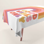 Good Vibes Only Rainbow Tablecloth Gallery Image 1