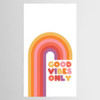 Good Vibes Only Rainbow Tablecloth Gallery Image 2