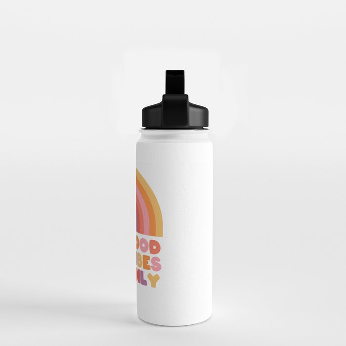 Good Vibes Only Rainbow Water Bottle Gallery Image 2