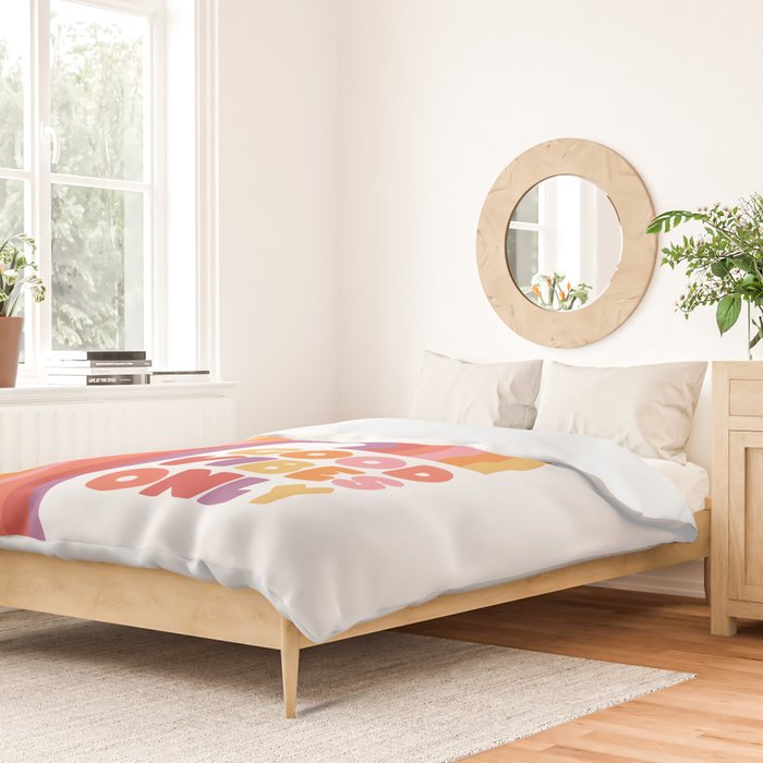 Good Vibes Only Rainbow Duvet Cover Gallery Image 2