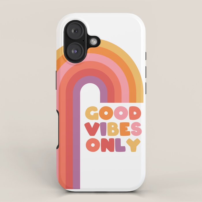Good Vibes Only Rainbow iPhone Case Gallery Image 1