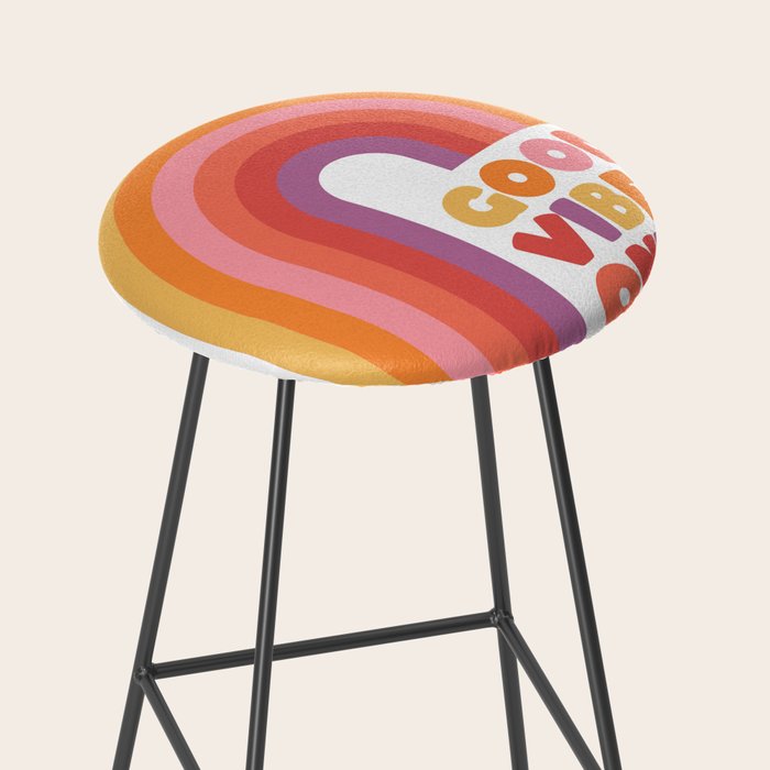 Good Vibes Only Rainbow Stool Gallery Image 2