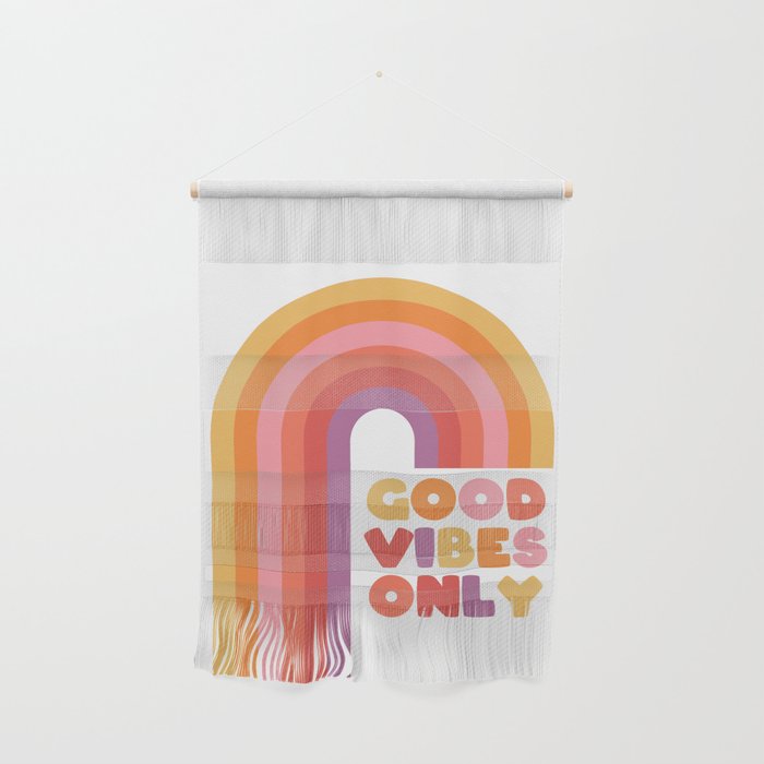 Good Vibes Only Rainbow Wall Hanging Gallery Image 1