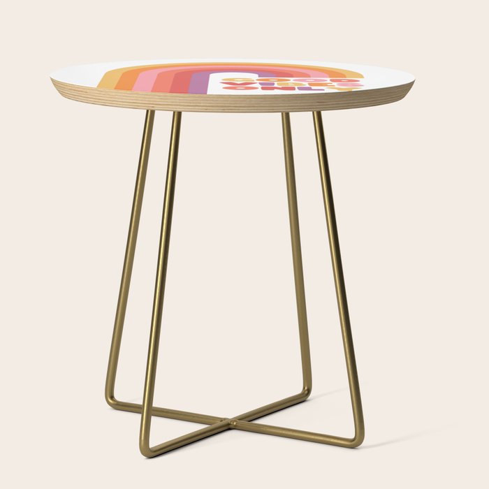 Good Vibes Only Rainbow Side Table Gallery Image 1