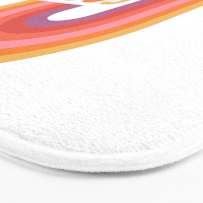 Good Vibes Only Rainbow Bath Mat Gallery Image 3
