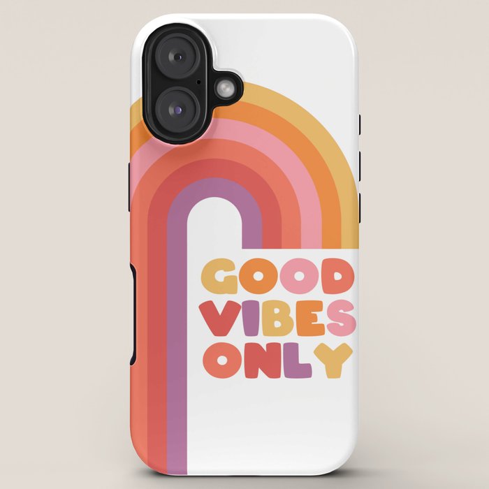 Good Vibes Only Rainbow iPhone Case Gallery Image 5