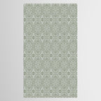 Vintage Green Spirals Tablecloth Gallery Image 2