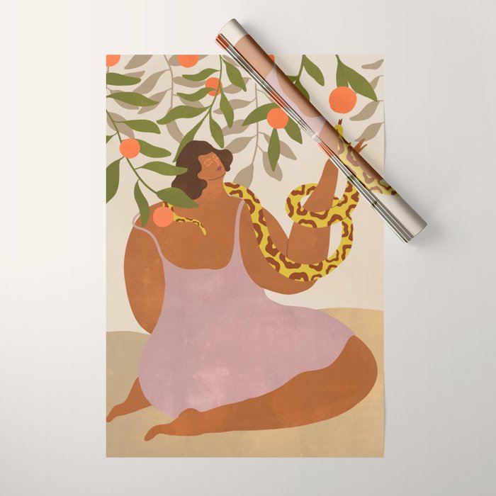 Smell The Orange Wrapping Paper Gallery Image 1