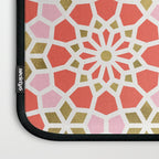 Persian Mosaic - Coral & Gold Palette Laptop Sleeve Gallery Image 3