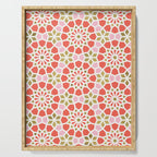 Persian Mosaic - Coral & Gold Palette Serving Tray Gallery Image 1