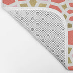Persian Mosaic - Coral & Gold Palette Bath Mat Gallery Image 2