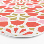 Persian Mosaic - Coral & Gold Palette Bath Mat Gallery Image 3