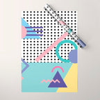 Memphis Pattern 5 - 80s - 90s - Retro Wrapping Paper Gallery Image 1