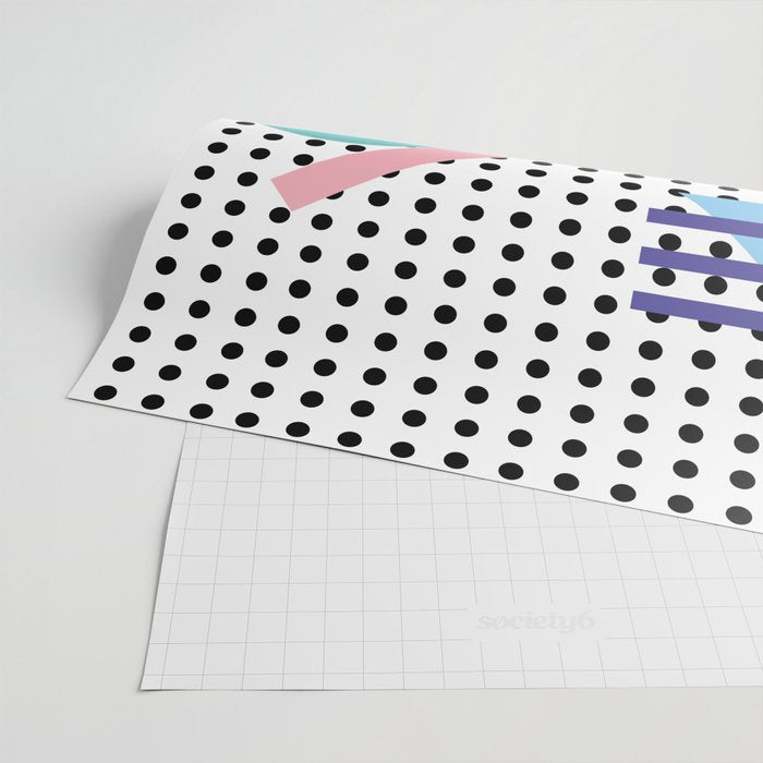 Memphis Pattern 5 - 80s - 90s - Retro Wrapping Paper Gallery Image 2
